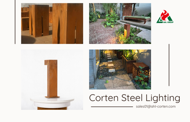 Corten Steel Outdoor Lighting